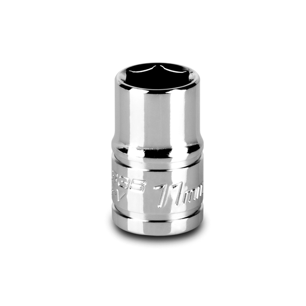 Capri Tools 3/8 in Drive 11 mm 6-Point Metric Shallow Socket 1-2335